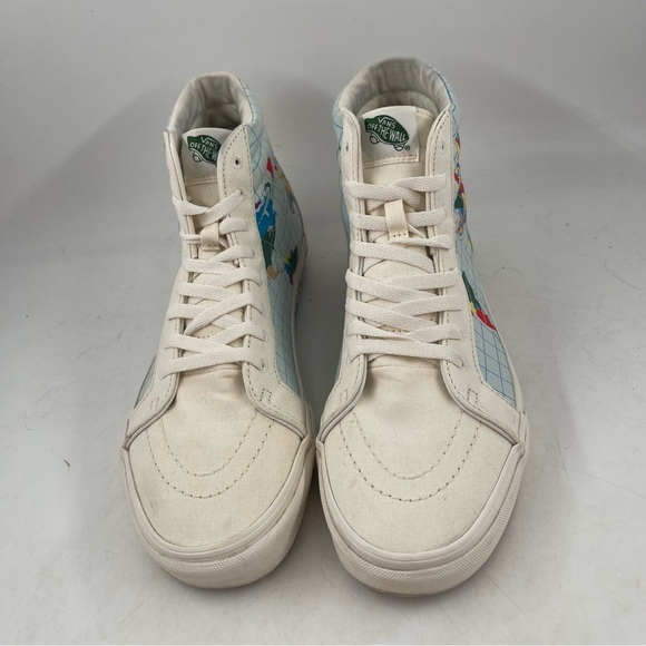 👞Vans Men’s Save Our Planet SK8 Reissue-SZ 9-Off-White Canvas Hi Top Sneaker - Picture 3 of 14
